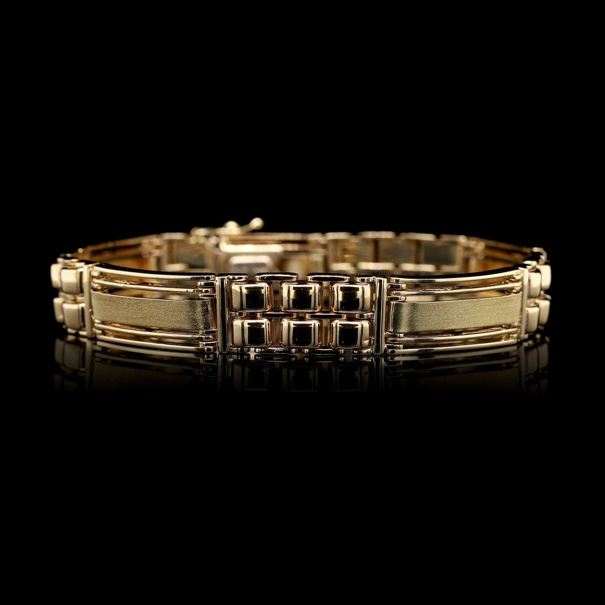 14K Yellow Gold Estate Fancy Link Bracelet