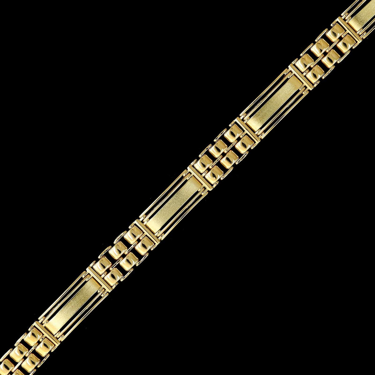 14K Yellow Gold Estate Fancy Link Bracelet