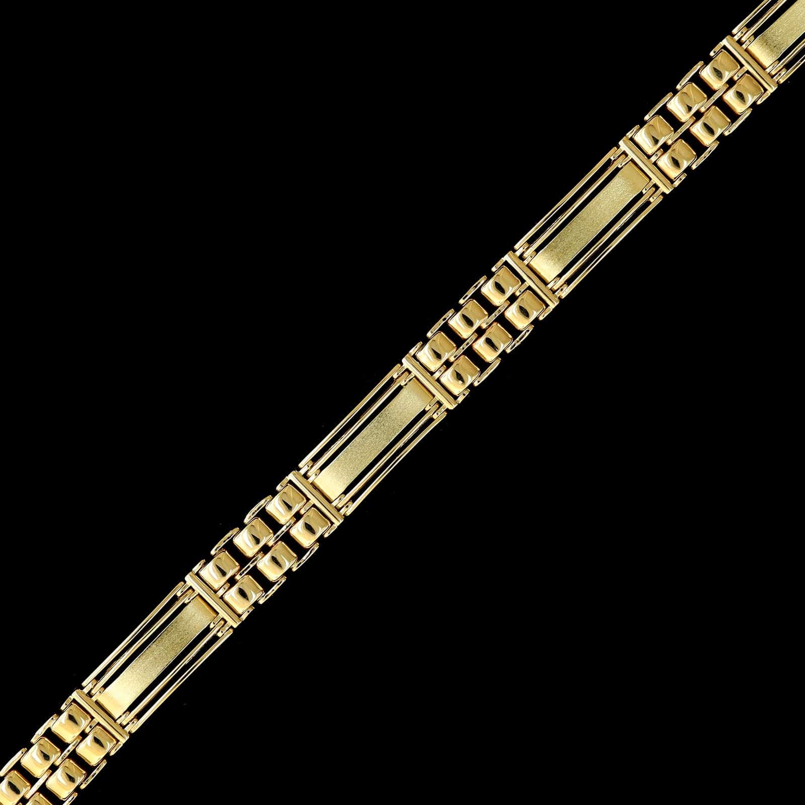 14K Yellow Gold Estate Fancy Link Bracelet