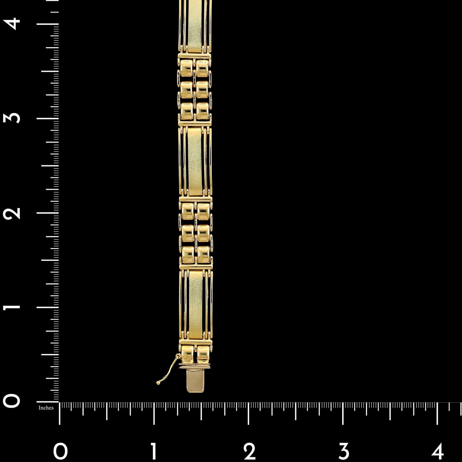 14K Yellow Gold Estate Fancy Link Bracelet
