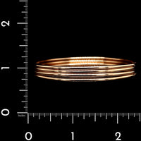 18K Rose Gold Estate Set of Four Bangles