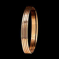 18K Rose Gold Estate Set of Four Bangles