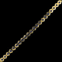 18K Yellow Gold Estate Sapphire Bracelet