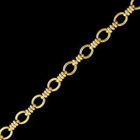 14K Yellow Gold Estate Fancy Link Bracelet