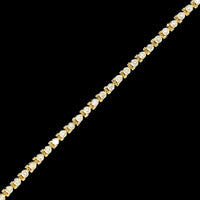 14K Yellow Gold Estate Diamond Tennis Bracelet