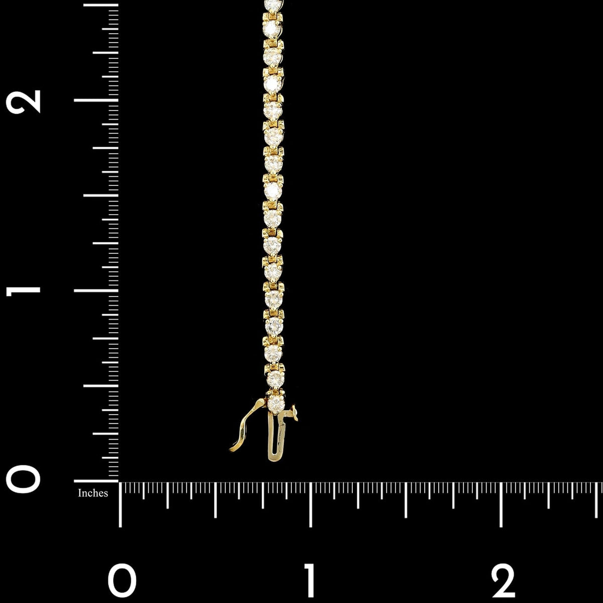 14K Yellow Gold Estate Diamond Tennis Bracelet