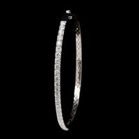 Memoire 18K White Gold Estate Diamond Bangle