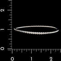 Tiffany & Co. Sterling Silver Estate Twist Twirl Bangle Bracelet