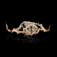 14K Yellow Gold Estate Angelfish Bracelet