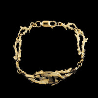14K Yellow Gold Estate Angelfish Bracelet