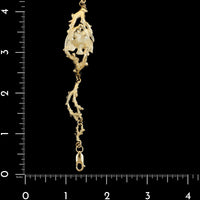 14K Yellow Gold Estate Angelfish Bracelet
