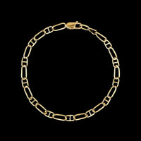 14K Yellow Gold Estate Fancy Link Bracelet