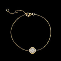 14K Yellow Gold Estate Diamond Bracelet