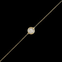 14K Yellow Gold Estate Diamond Bracelet