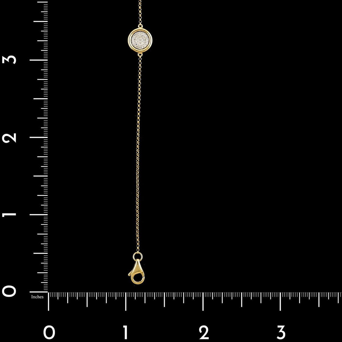 14K Yellow Gold Estate Diamond Bracelet