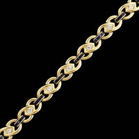 14K Yellow Gold Estate Sapphire and Diamond Bracelet