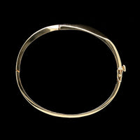 14K Yellow Gold Estate Diamond Bangle Bracelet