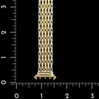14K Two-tone Gold Estate Fancy Link Bracelet