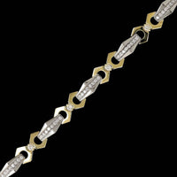14K Two-tone Gold Estate Diamond Bracelet
