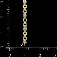 14K Two-tone Gold Estate Diamond Bracelet