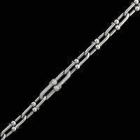 Tiffany & Co. 18K White Gold Estate Diamond Hardwear Medium Link Bracelet
