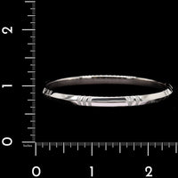 Tiffany & Co. 18K White Gold Estate Diamond Atlas Bangle