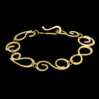 Daniel Spirer 22K Yellow Gold Loop de Loop Bracelet