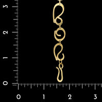 Daniel Spirer 22K Yellow Gold Loop de Loop Bracelet