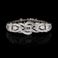 Platinum Estate Diamond Bracelet