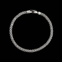 14K White Gold Estate Fancy Link Bracelet