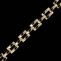 14K Yellow Gold Estate Three Row Bracelet