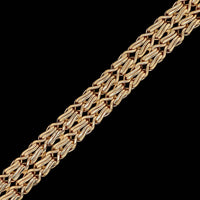 18K Yellow Gold Estate Fancy Link Bracelet