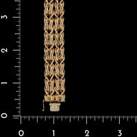 18K Yellow Gold Estate Fancy Link Bracelet