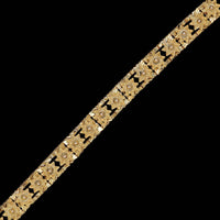 18K Yellow Gold Estate Star Motif Bracelet