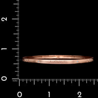 14K Rose Gold Estate Diamond Love Bangle Bracelet