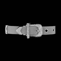 18K White Gold Estate Diamond Buckle Bracelet