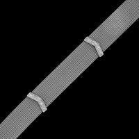 18K White Gold Estate Diamond Buckle Bracelet