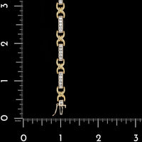 18K Two-tone Gold Estate Diamond Bracelet