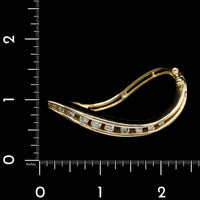 18K Yellow Gold Estate Diamond Bangle