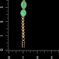 22K Yellow Gold Estate Jadeite Bracelet
