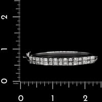 14K White Gold Estate Diamond Bangle