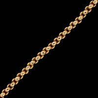 18K Yellow Gold Estate Circle Link Bracelet