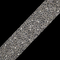 18K White Gold Estate White Sapphire and Diamond Bracelet