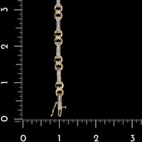 14K Two-tone Gold Estate Diamond Bracelet