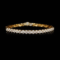 18K Yellow Gold Estate Diamond Bracelet