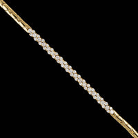 18K Yellow Gold Estate Diamond Bracelet
