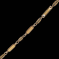 14K Yellow Gold Estate Fancy Link Bracelet