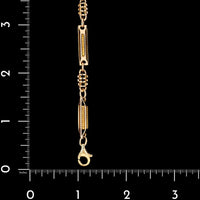14K Yellow Gold Estate Fancy Link Bracelet