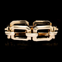 14K Yellow Gold Estate Open Link Bracelet