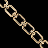 14K Yellow Gold Estate Open Link Bracelet